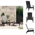 Miniatyrbillede 1 af 8: Havestole - Living Adirondack-havestol polyrattan sort