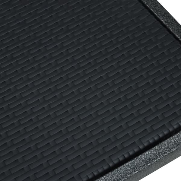 Havestole - Living havestole 2 stk. plastik rattanlook sort