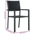 Miniatyrbillede 10 af 10: Havestole - Living havestole 2 stk. plastik rattanlook sort
