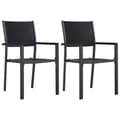 Miniatyrbillede 2 af 10: Havestole - Living havestole 2 stk. plastik rattanlook sort