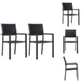 Miniatyrbillede 1 af 10: Havestole - Living havestole 2 stk. plastik rattanlook sort