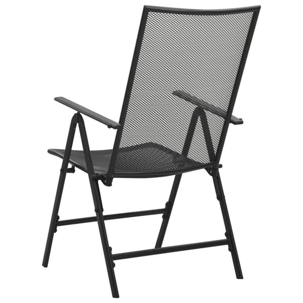 Havestole - Living foldbare havestole 4 stk. trådnet stål antracitgrå
