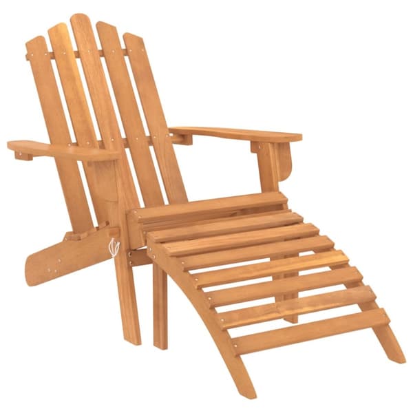 Havestole - Living Adirondack-havestol med fodstøtte massivt akacietræ