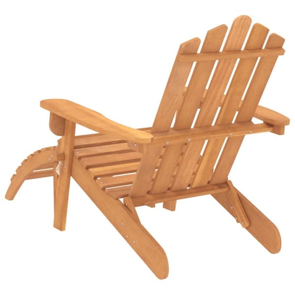 Havestole - Living Adirondack-havestol med fodstøtte massivt akacietræ