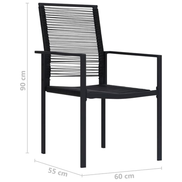Havestole - Living havestole 2 stk. PVC-rattan sort
