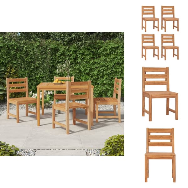 Havestole - Living havestole 4 stk. massivt teaktræ
