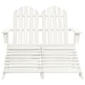 Miniatyrbillede 3 af 9: Havestole - Living 2-personers Adirondack-havestol med fodstøtte grantræ hvid
