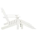 Miniatyrbillede 4 af 9: Havestole - Living 2-personers Adirondack-havestol med fodstøtte grantræ hvid