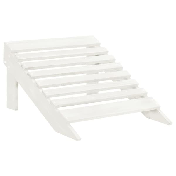 Havestole - Living 2-personers Adirondack-havestol med fodstøtte grantræ hvid