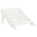 Miniatyrbillede 8 af 9: Havestole - Living 2-personers Adirondack-havestol med fodstøtte grantræ hvid