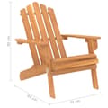 Miniatyrbild 9 av 9: Utestolar - Living Adirondackstol massivt akaciaträ