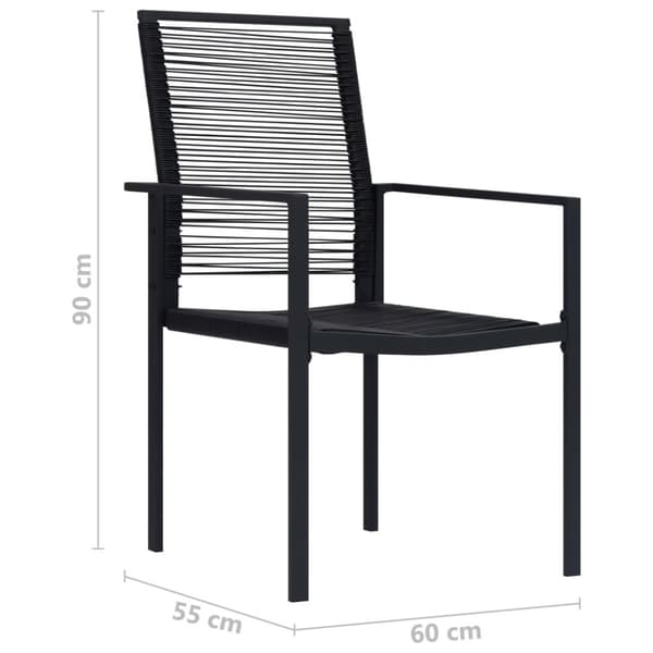 Havestole - Living havelamper 4 stk. PVC-rattan sort