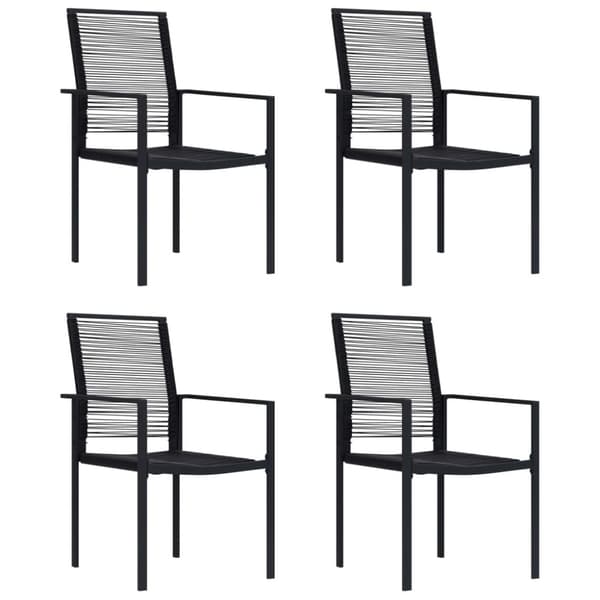 Havestole - Living havelamper 4 stk. PVC-rattan sort