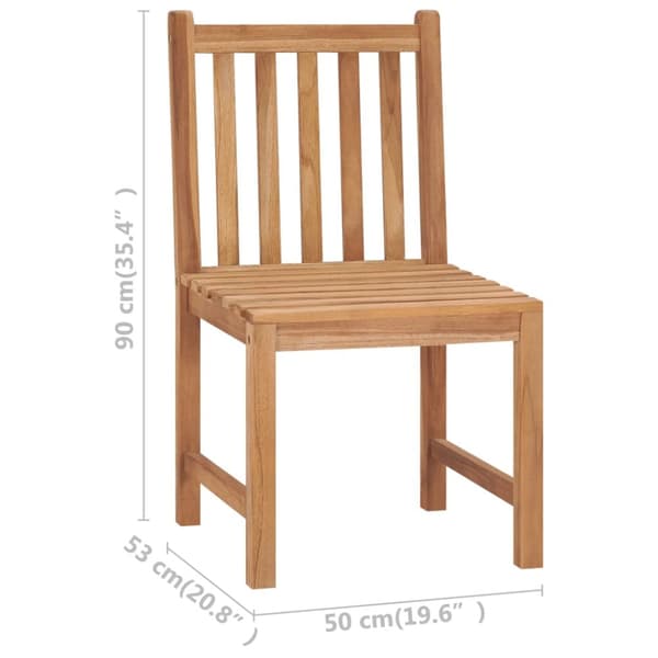 Utestolar - Living Trädgårdsstolar 2 st massiv teak