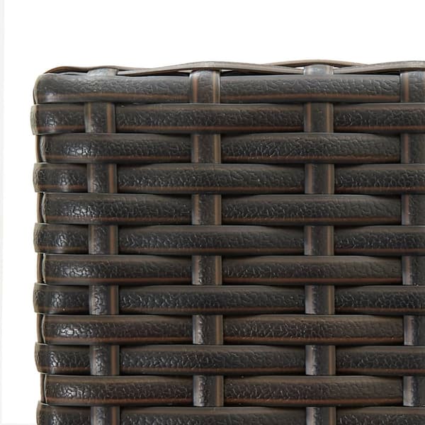 Barstole 2 stk. Polyrattan brun - Barstol - Barstole - Home & Living