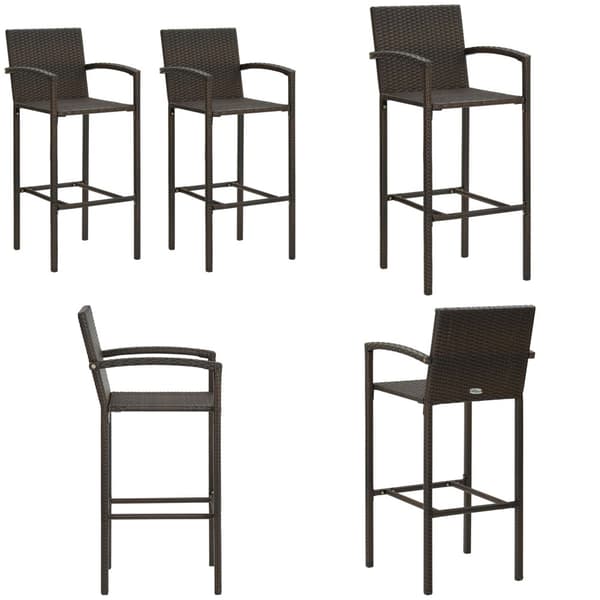 Baarijakkarat 2 kpl ruskea polyrottinki - Baarijakkara - Baarijakkarat - Home & Living