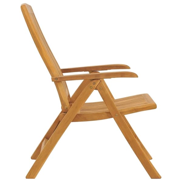 Justerbara trädgårdsstolar 2 st massiv teak - Stol - Stolar - Home & Living