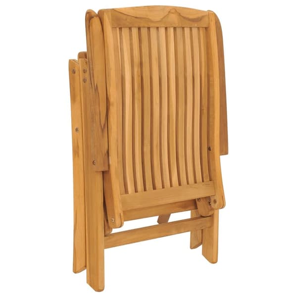 Justerbara trädgårdsstolar 2 st massiv teak - Stol - Stolar - Home & Living