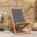 Miniatyrbild 2 av 9: Hopfällbar strandstol massiv teak grå - Strandstol - Strandstolar - Home & Living