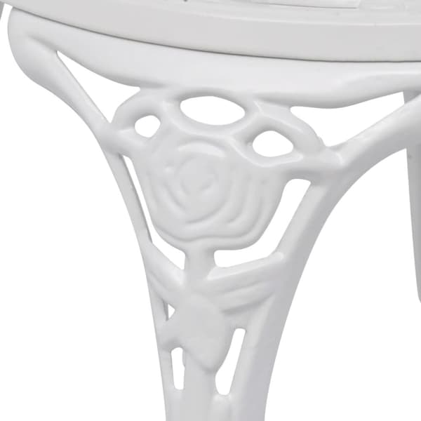 Caféstolar 2 st gjuten aluminium vit - Bistrostol - Bistrostolar - Home & Living