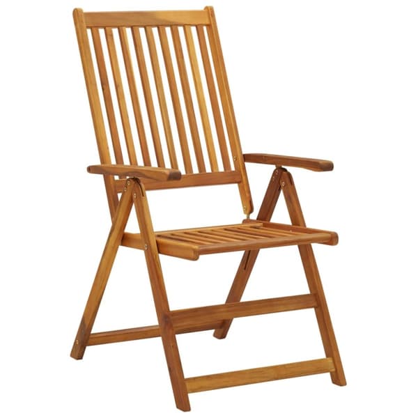 Foldbare havestole med hynder 8 stk. Massivt akacietræ - Havestol - Havestole - Home & Living