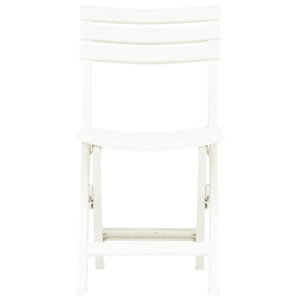Foldbare havestole 2 stk. Plastik hvid - Havestol - Havestole - Home & Living