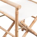 Miniatyrbild 6 av 7: Hopfällbar regissörsstol 2 st bambu med kanvas - Trädgårdsmöbler - Trädgårdsmöbel - Home & Living