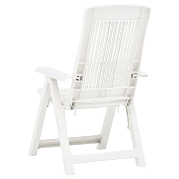 Havelænestole 2 stk. Plastik hvid - Havestole - Havestole - Home & Living