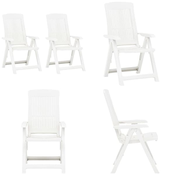 Havelænestole 2 stk. Plastik hvid - Havestole - Havestole - Home & Living