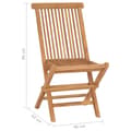 Miniatyrbillede 10 af 10: Foldbare havestole 2 stk. Massivt teaktræ - Havestol - Havestole - Home & Living
