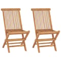 Miniatyrbillede 2 af 10: Foldbare havestole 2 stk. Massivt teaktræ - Havestol - Havestole - Home & Living