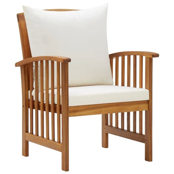 Havestole 2 stk. Med hynder massivt akacietræ - Havestol - Havestole - Home & Living