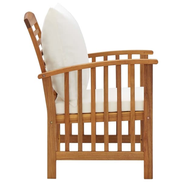 Havestole 2 stk. Med hynder massivt akacietræ - Havestol - Havestole - Home & Living