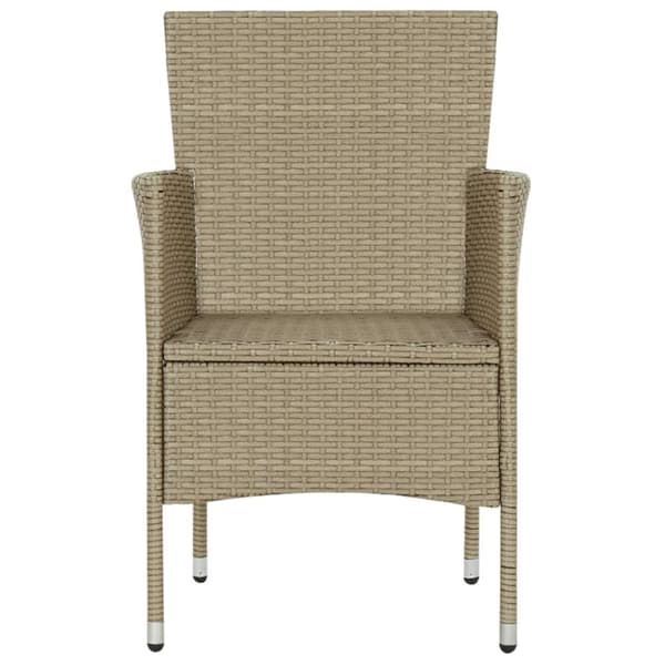 Matstol trädgård 2 st konstrotting beige - Rottingstol - Rottingstolar - Home & Living