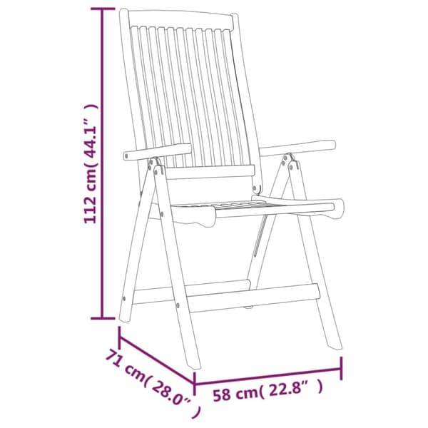 Foldbare havestole 4 stk. Massivt eukalyptustræ - Havestol - Havestole - Home & Living