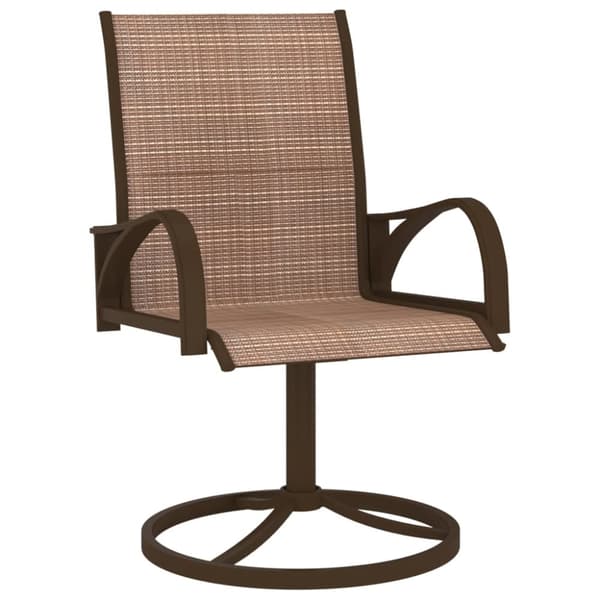 Drejelige havestole 2 stk. Textilene og stål brun - Havestol - Havestole - Home & Living