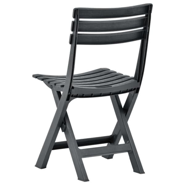 Foldbare havestole 2 stk. Plastik antracitgrå - Havestol - Havestole - Home & Living