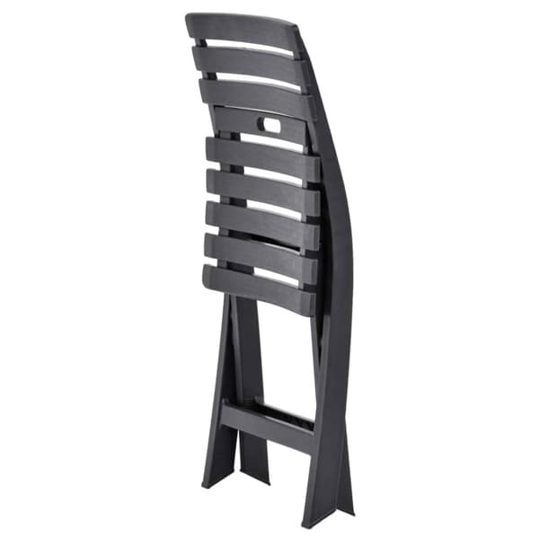 Foldbare havestole 2 stk. Plastik antracitgrå - Havestol - Havestole - Home & Living