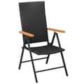 Miniatyrbild 3 av 8: Stapelbara trädgårdsstolar 2 st konstrotting svart - Trädgårdsstolar - Trädgårdsstolar - Home & Living