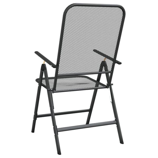 Hopfällbara trädgårdsstolar 2 st sträckmetall antracit - Hopfällbar Stol - Hopfällbara Stolar - Home & Living