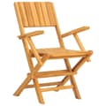 Miniatyrbild 4 av 9: Hopfällbara trädgårdsstolar 2 st 55x61x90 cm massiv teak - Stol - Stolar - Home & Living