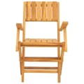 Miniatyrbild 5 av 9: Hopfällbara trädgårdsstolar 2 st 55x61x90 cm massiv teak - Stol - Stolar - Home & Living