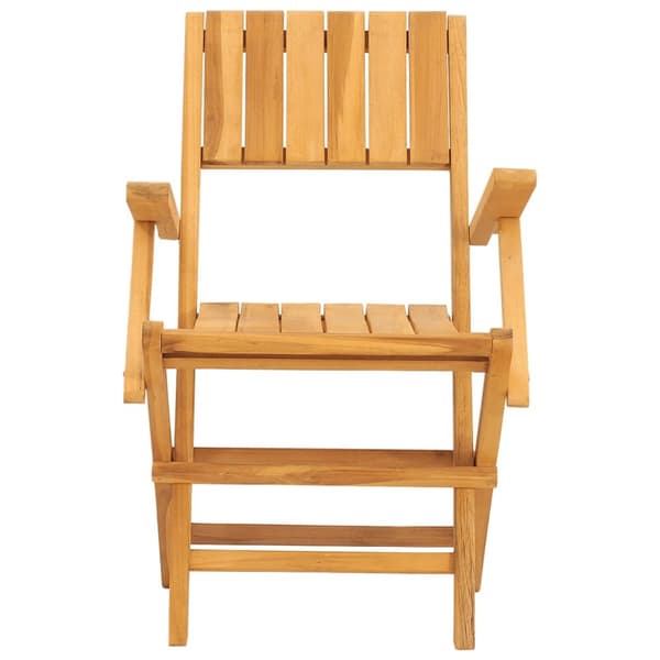 Hopfällbara trädgårdsstolar 2 st 55x61x90 cm massiv teak - Stol - Stolar - Home & Living