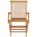 Miniatyrbild 7 av 10: Hopfällbara trädgårdsstolar 4 st massiv teak - Utestol - Utestolar - Home & Living