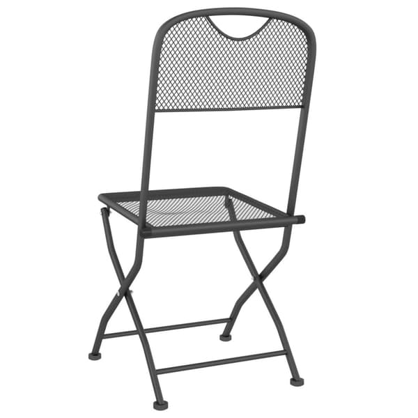 Hopfällbara trädgårdsstolar 2 st sträckmetall antracit - Trädgårdsstol - Trädgårdsstolar - Home & Living