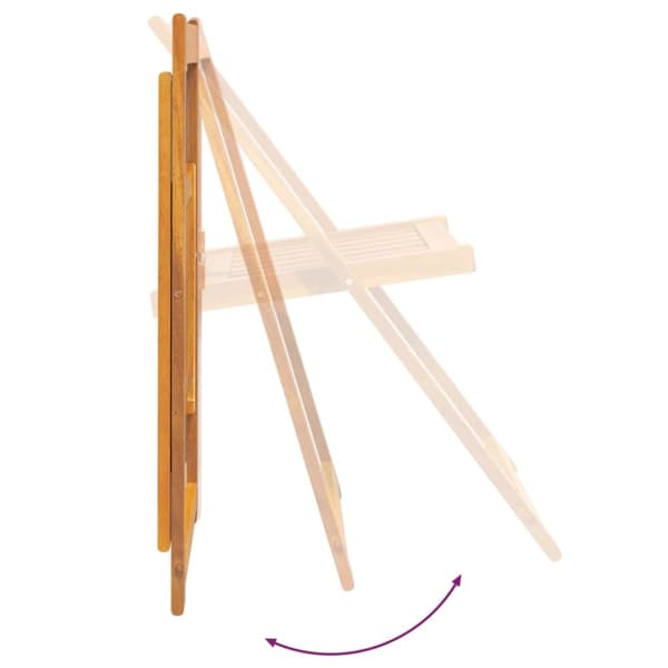 Foldbare havestole 4 stk. Massivt akacietræ - Havestol - Havestole - Home & Living