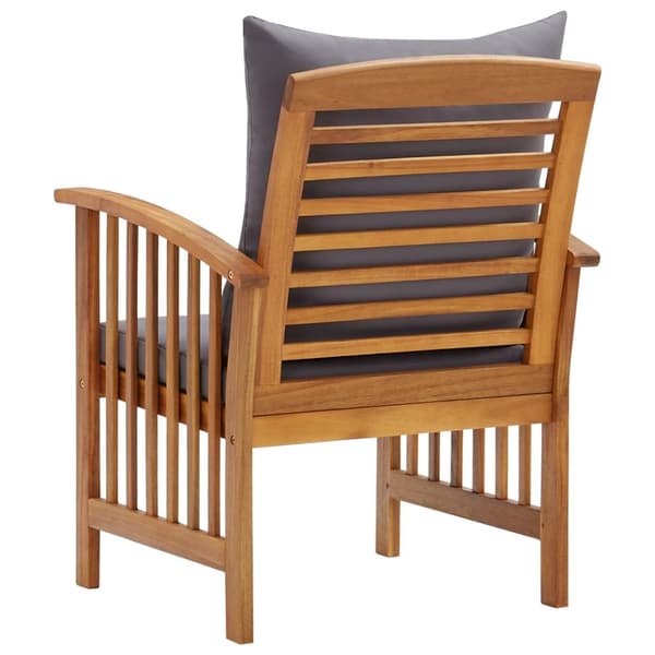 Havestole 2 stk. Med hynder massivt akacietræ - Havestol - Havestole - Home & Living