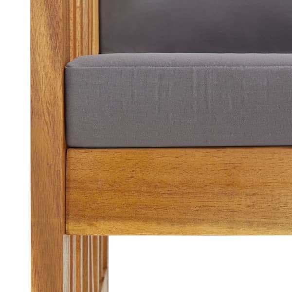 Havestole 2 stk. Med hynder massivt akacietræ - Havestol - Havestole - Home & Living