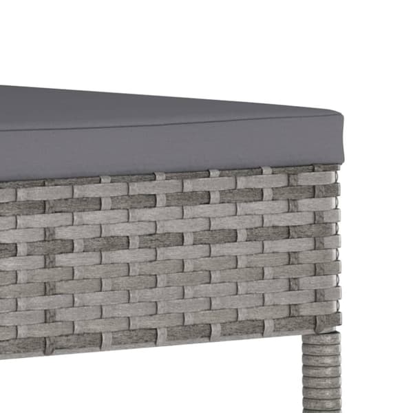 Havestole 4 stk. Polyrattan grå - Spisebordsstol - Spisebordsstole - Home & Living