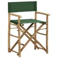 Miniatyrbillede 3 af 10: Foldbare instruktørstole 2 stk. Bambus og stof grøn - Instruktørstol - Instruktørstole - Home & Living